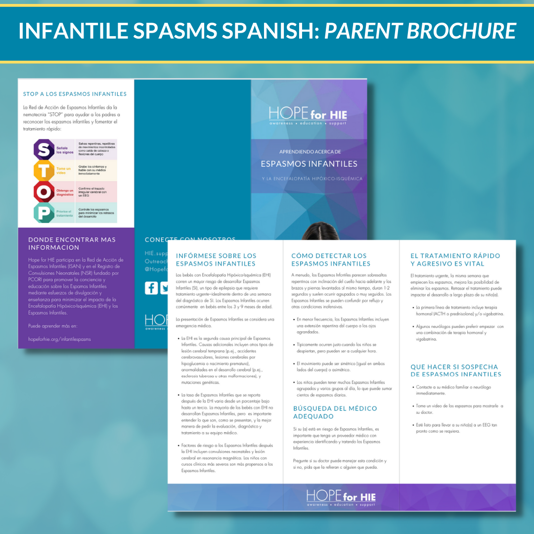 Infantile SPASMS Parent Trifold - SPANISH