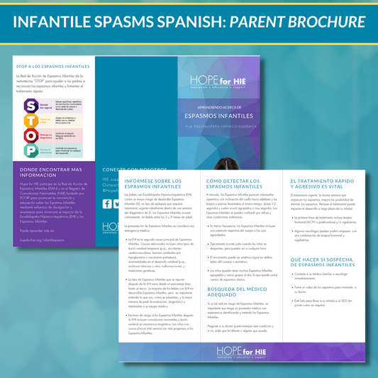 Infantile SPASMS Parent Trifold