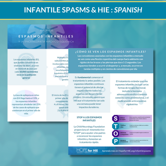 Infantile Spasms Infographic SPANISH